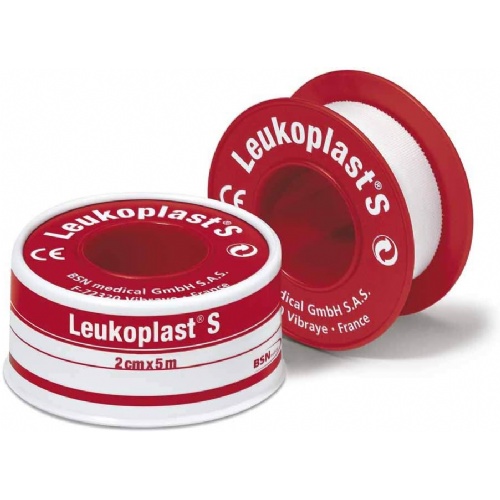 Esparadrapo - leukoplast (1 unidad 5 m x 2,5 cm color blanco)