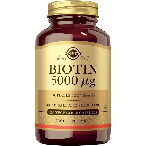 Solgar Biotina 5000 µg 100 cápsulas vegetales