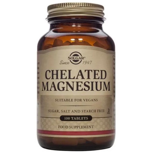 Solgar magnesio quelado 100 comprimidos