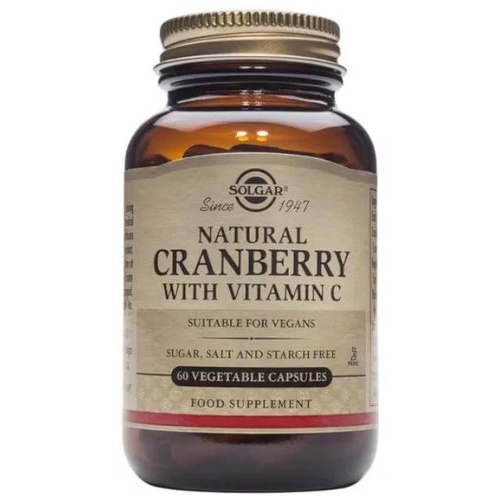 Solgar arandano rojo con vitamina c 60 capsulas vegetales