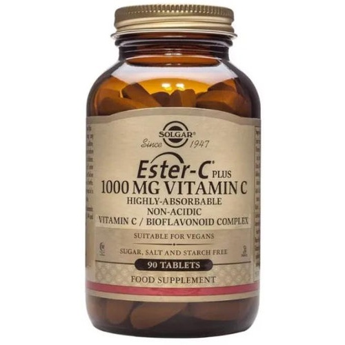 Solgar ester c plus 1000 mg vitamina c 90 comprimidos
