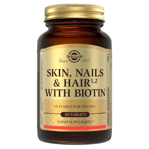 Solgar piel, uñas, pelo con biotina 60 comprimidos