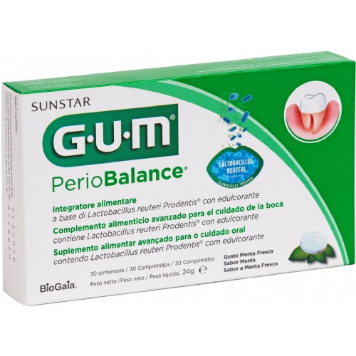 Gum periobalance  30 comprimidos sabor menta fresca
