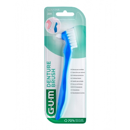 Cepillo dental protesis gum- 201 1 unidad - gum- 201