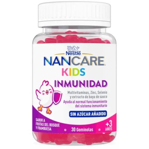 Nancare kids inmunidad  30 gominolas sabor a frutas del bosque y frambuesa