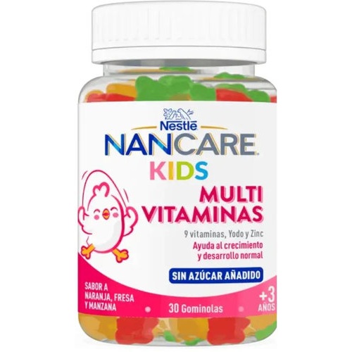 NANcare Kids multivitaminas (30 gominolas sabor naranja fresa y manzana)