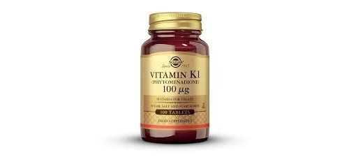 Solgar vitamina k1 fitomenadiona  100 microgramos 100 comprimidos