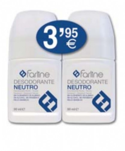 Farline Pack DUPLO Desodorante Neutro (50 ml x 2 ud)