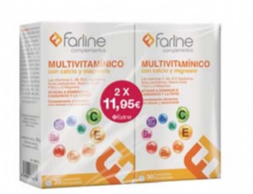 Farline Pack DUPLO Multivitaminico y Multiminerales (60 comprimidos x 2 ud)
