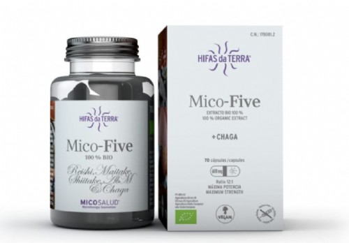 Hifas da Terra Mico Five +Chaga (70 cápsulas)