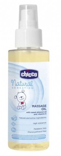 Natural sensation aceite de masaje bebe chicco 1 envase 100 ml - chicco