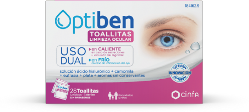 Cinfa Optiben Toallitas Limpieza Ocular Uso Dual (28 ud)
