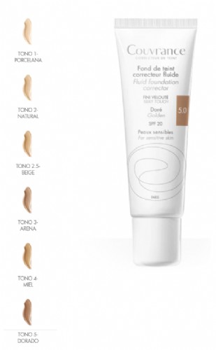 Avène Couvrance Maquillaje Fluido Tono 05 Dorado (30 ml)