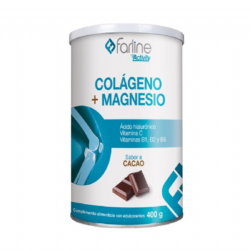 Farline Colágeno + Magnesio Sabor Cacao (400 g)