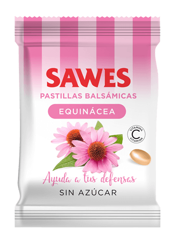 Sawes Caramelos Bolsa sin azúcar de Equinácea (50 g)