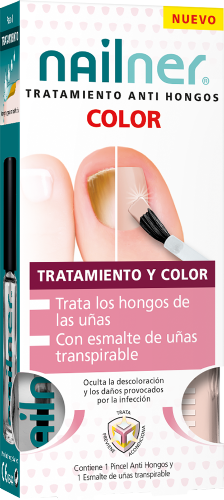 Nailner Tratamiento y Color Pincel y Laca (5 ml)