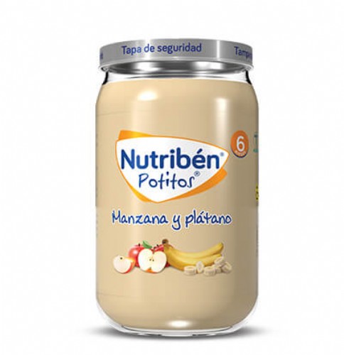 Nutribén Potito Manzana y plátano +6m (235 g)