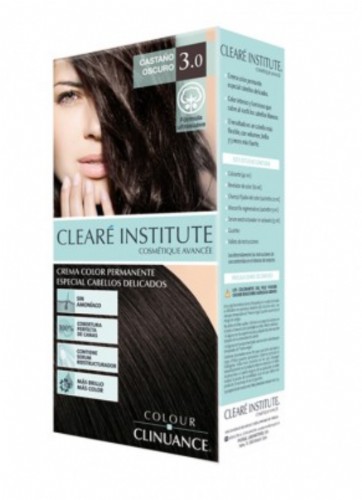 Clearé Colour Clinuance Crema Color Permanente 1.0 NegroColour Clinuance Crema Color Permanente 3.0 Castaño Oscuro