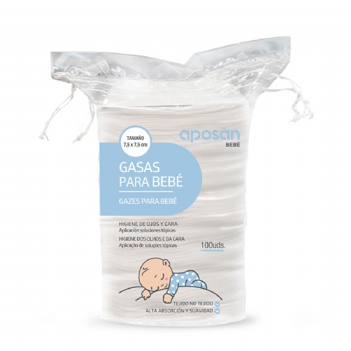 Aposán Gasas para bebé (100 ud)