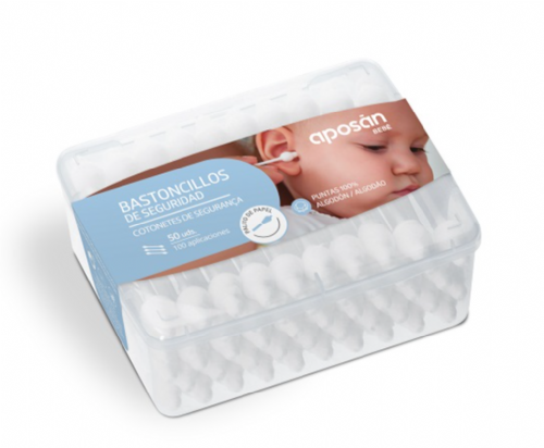 Aposán Bastoncillos de Seguridad para Bebé (50 ud)