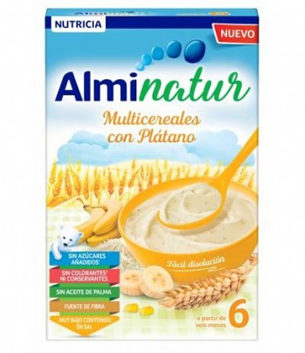 alminatur multicereales con platano 250gr