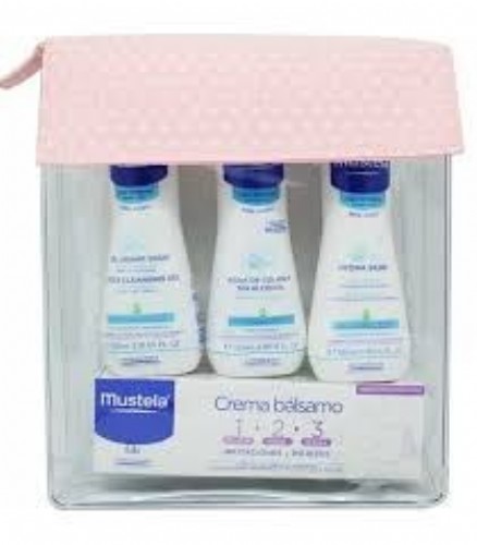 Mustela neceser básico rosa