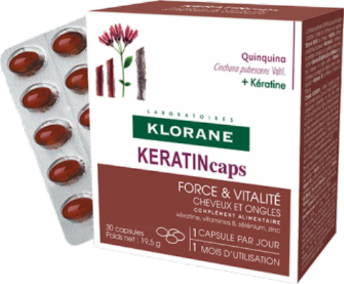 Klorane keratincaps 30 cápsulas 