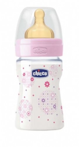Chicco Biberón Well-Being Látex 0m+ 150ml