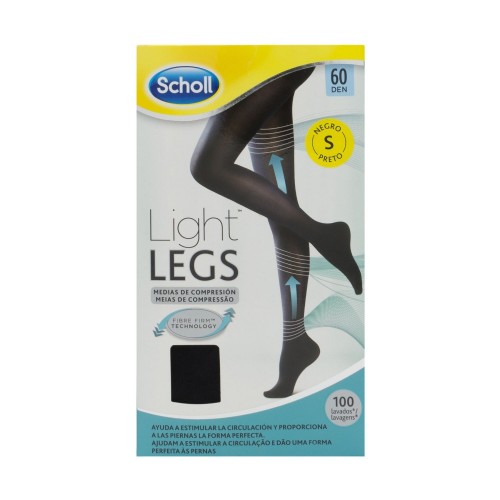 Medias e.t. cint comp ligera 20 den - scholl light legs (negro t - s)