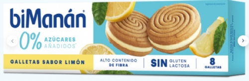 BiManán BeKomplett Galletas Sabor Limón (12 ud)