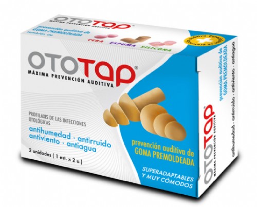 OTOTAP Tapones Oidos de Goma Premoldeada (2 ud)