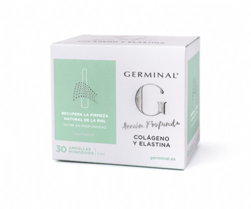 Germinal acción profunda colageno y elastina (1 ml 30 ampollas)