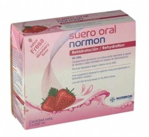 Normon Suero oral  Sabor Fresa - PACK 2 ud x 250 ml