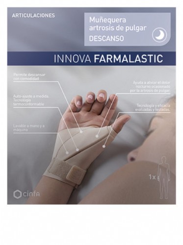 Farmalastic Muñequera Artrosis de Pulgar Descanso (izda talla pequeña)