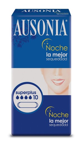 Ausonia Compresas Noche Superplus (10 ud)
