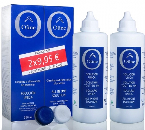 Oûne Solución única Lentes de Contacto Blandas (360 ml x 2 ud)