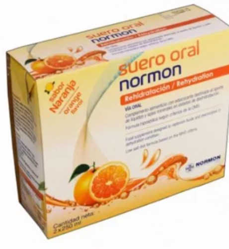 Normon Suero oral  Sabor Naranja - PACK 2 ud x 250 ml