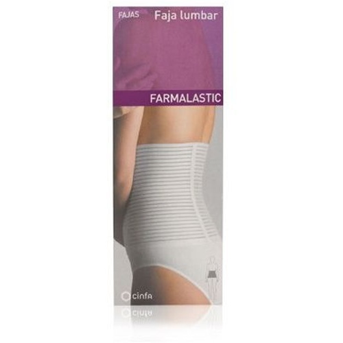Faja abdominal multibanda monofilamento - farmalastic (1 unidad talla grande color blanco)