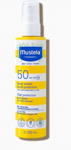 Mustela spray solar alta proteccion spf 50 (1 envase 200 ml)