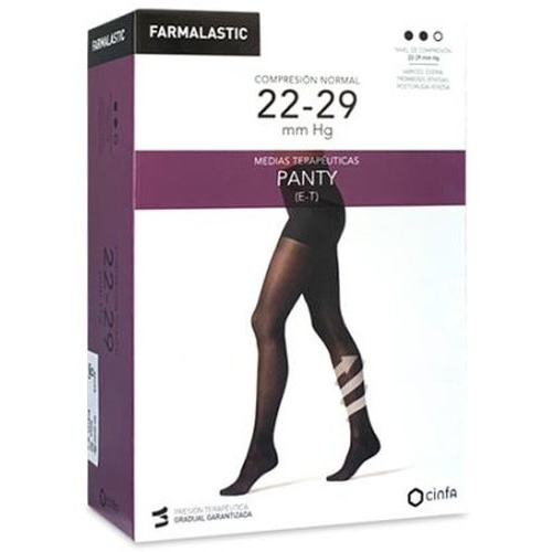 Panty (e-t) compresion normal - farmalastic (1 unidad talla mediana color negro)