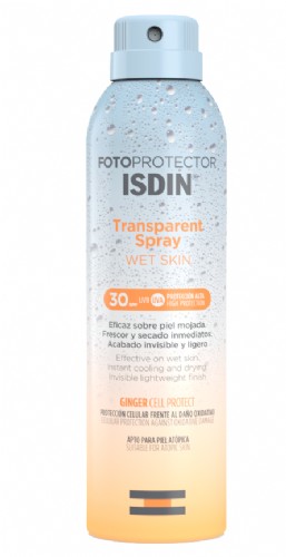 Fotoprotector ISDIN Transparent Spray Wet Skin SPF 30 (250 ml)