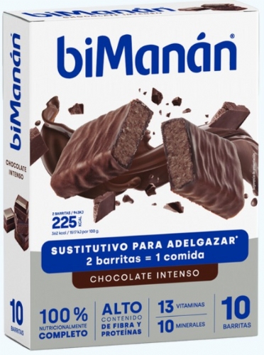 BiManán Barritas BeSlim Chocolate Intenso (10 ud)