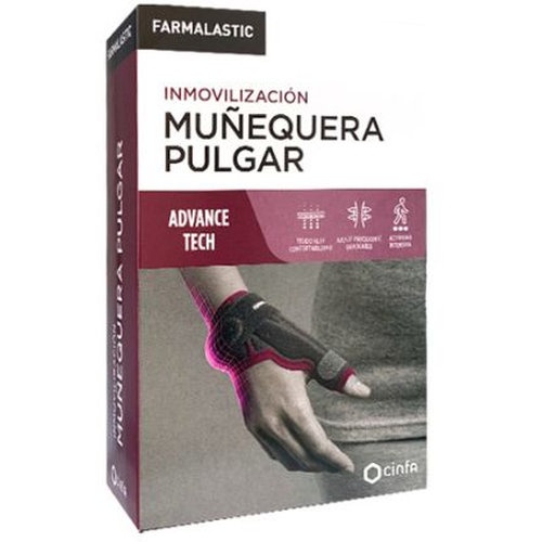 Muñequera pulgar - farmalastic advance tech (1 unidad talla 2)