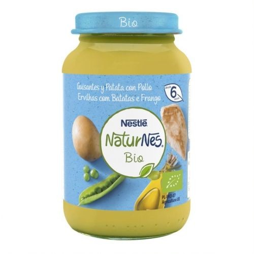 Nestlé NaturNes Bio Tarrito Guisantes con Patata y Pollo +6m (190 g)