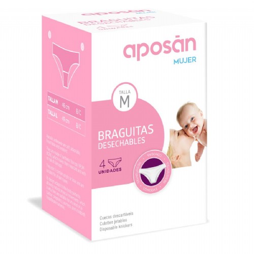 Aposán Braguitas desechables Talla M (4 ud)