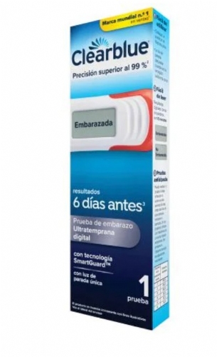 Clearblue Test de embarazo detección ultratemprana digital 1ud