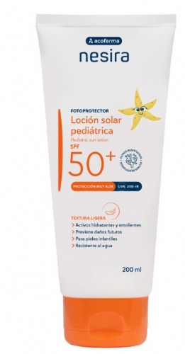 Nesira Fotoprotector Leche Solar Pediátrica SPF50+ 200 ml