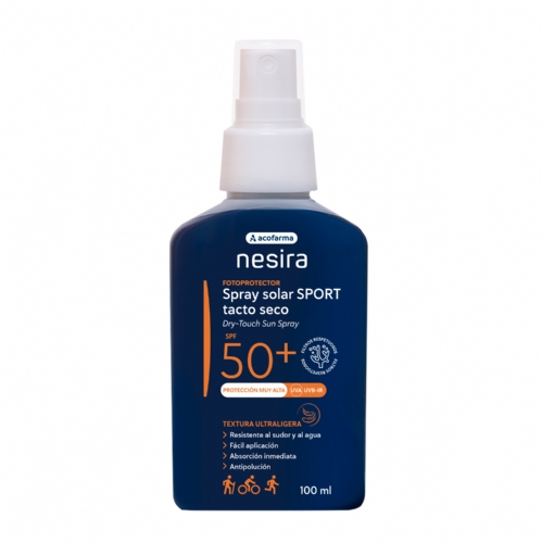 Acofarsport spf 50+ spray solar tacto seco (1 envase 100 ml)