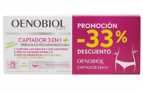 Oenobiol captador 3 en 1+ (2 unidades 60 capsulas duplo)