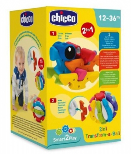 Chicco Juego 2 en 1 Pelota Transformable 12-36m